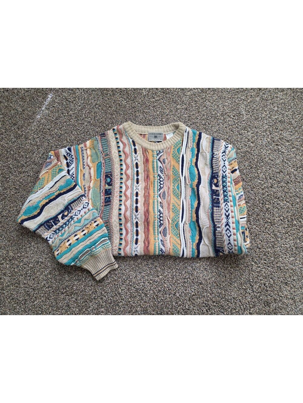 Idea Uomo 3D Textured Knit L | 90s Crew